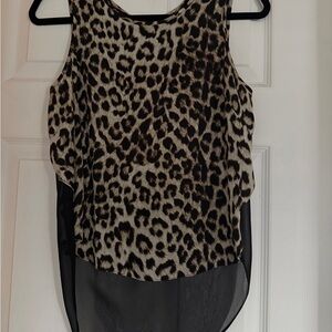 rag & bone Animal Print Sleeveless Blouse